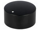Knob; with pointer; aluminium,thermoplastic; Shaft d: 6mm; black