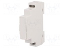Enclosure: for DIN rail mounting; Y: 90mm; X: 17mm; Z: 65mm; ABS