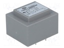 Transformer: encapsulated; 1.5VA; 230VAC; 9V; 0.13A; Mounting: PCB