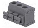 PCB terminal block; angled 90°; 5mm; ways: 3; on PCBs; 1.5mm2; 8A