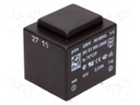 Transformer: encapsulated; 2.3VA; 230VAC; 12V; 192mA; Mounting: PCB