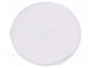 Sublens; round; Mat: polycarbonate; H: 3.4mm; Ø: 41mm