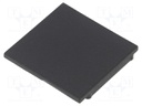 Cap for LED profiles; black; ABS; Application: VARIO30-08; V: B