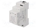 Module: temperature monitoring relay; temperature; 230VAC; DIN