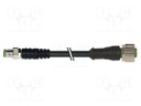 Connection lead; M12,M8; PIN: 4; 2m; plug; 30VAC; 4A; -30÷80°C; IP67