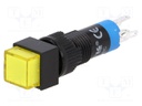 Switch: push-button; Pos: 2; SPDT; 0.5A/250VAC; 1A/24VDC; ON-(ON)