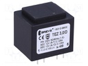 Transformer: encapsulated; 3VA; 230VAC; 12V; 12V; 125mA; 125mA; IP00