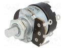 Potentiometer: shaft; single turn; 1MΩ; 500mW; ±20%; soldered; 6mm