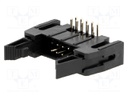 Socket; IDC; male; PIN: 10; angled 90°; THT; gold-plated; 2.54mm