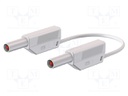 Test lead; PVC; 1.5m; white; 32A; 1kV; Cond.cross sec: 2.5mm2
