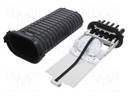 Fiber optic closure FOBP; Dimensions: 293x568x162mm