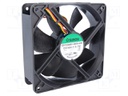 Fan: DC; axial; 48VDC; 120x120x38mm; 234.6m3/h; 48dBA; ball bearing