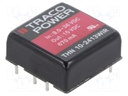 Converter: DC/DC; 10W; Uin: 9÷36V; 15VDC; Iout: 670mA; 1"x1"; 16.5g