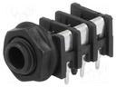 Socket; Jack 6,3mm; female; stereo,with earthing; angled 90°