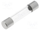 Fuse: fuse; quick blow; 2A; 250VAC; cylindrical,glass; 6,3x32mm
