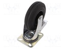 Transport wheel; Ø: 125mm; W: 37.5mm; H: 156mm; torsional with lock