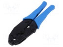 Tool: for crimping colaxial / RF connectors; carbon steel