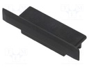 Cap for LED profiles; black; ABS; Application: VARIO30-06