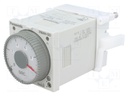 Timer; 0,2s÷100s; SPDT,SPST-NO; 250VAC/5A; 100÷240VAC; on panel