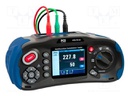 Meter: grounding resistance; LCD TFT 3,5"; VAC: 80÷500V; IP65