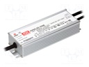 Power supply: switched-mode; LED; 65.1W; 9÷93VDC; 700mA; IP67