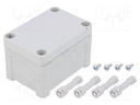 Enclosure: multipurpose; X: 65mm; Y: 95mm; Z: 60mm; TEMPO; grey; IP65