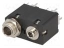 Socket; Jack 3,5mm + Jack 6,35mm; female; mono; straight; THT