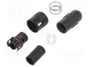 Plug; Connector: circular; HR30; male; PIN: 12; push-pull; 2A; 26AWG