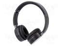 Bluetooth headphones with microphone; black; 0.02÷22kHz; 32Ω
