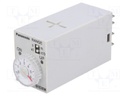 Timer; 0.5s÷60min; DPDT; 250VAC/7A; 24VDC; socket; -10÷50°C; PIN: 8