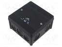 Enclosure: junction box; X: 102mm; Y: 102mm; Z: 57mm; IP66; black