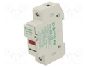 Fuse holder; cylindrical fuses; 10.3x38mm; DIN; 30A; 600V; Poles: 1