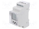 Programmable time switch; Range: 1 year; SPDT; 230VAC; DIN