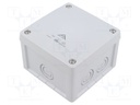 Enclosure: junction box; IP66,IP67,IP69; grey; Cover colour: grey