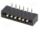 Connector: FFC (FPC); angled 90°; PIN: 6; NON-ZIF; THT; tinned; 20mΩ