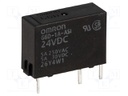 Relay: electromagnetic; SPST-NO; Ucoil: 24VDC; 5A/250VAC; 5A/30VDC