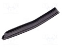 Gasket; EPDM; black; L: 10m; W: 11mm; H: 21.5mm; Panel thick: 1÷3mm