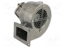 Fan: AC; radial; 230VAC; 159x183x115mm; ball; 1650rpm; IP44; steel