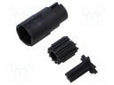 Connector: M17; male; contact insert; PIN: 17; crimped
