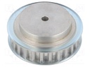 Belt pulley; T10; W: 16mm; whell width: 31mm; Ø: 80.9mm; aluminium