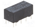 Relay: electromagnetic; DPDT; Ucoil: 12VDC; 0.5A/125VAC; 2A/30VDC