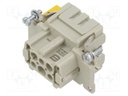 Connector: HDC; contact insert; female; Han® B,Han® ES; PIN: 6