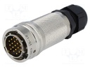 Connector: circular; PT; plug; male; PIN: 19; with cable gland; 7.5A