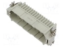 Connector: HDC; contact insert; male; CD; PIN: 64; 64+PE; 10A; 600V