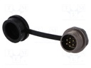 Socket; male; ST12; PIN: 7; IP67; 5A; soldering; 125V; 0.75mm2