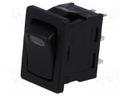 ROCKER; SPST; Pos: 2; OFF-ON; 16A/12VDC; black; LED 12VDC,point