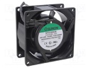 Fan: AC; axial; 230VAC; 80x80x38mm; 40.7(±7%)m3/h; 32dBA; 2400rpm