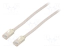 Patch cord; U/UTP; 5e; stranded; CCA; PVC; white; Len: 1m