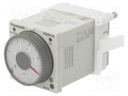 Timer; 0,1s÷500h; DPDT; 250VAC/5A; 24VAC; 24VDC; on panel; -10÷50°C