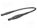 Connection cable; PVC; 1.5m; black; 8A; 1kV; Cond.cross sec: 1mm2